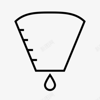 咖啡过滤器滴水器水龙头图标图标