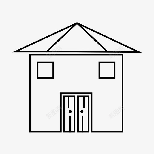 家房子房子的门图标svg_新图网 https://ixintu.com 家 房子 房子的图标 房子的窗户 房子的门 有脸的房子 茅草屋