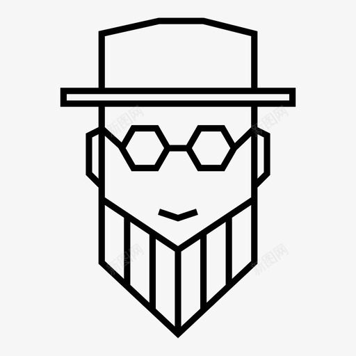 哈西德犹太人哈西德派眼镜图标svg_新图网 https://ixintu.com 东正教 人类 哈西德派 哈西德犹太人 帽子 性格 犹太人 男人 眼镜