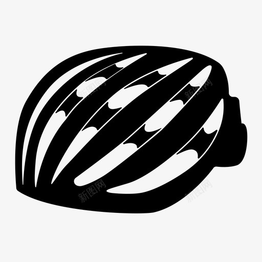 头盔安全装备骑行图标svg_新图网 https://ixintu.com 主动式 头盔 安全装备 自行车 自行车头盔 运动型 骑行