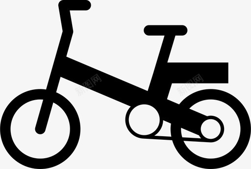 电动自行车健身折叠图标图标