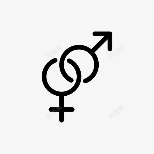 异性恋性取向性符号图标svg_新图网 https://ixintu.com 异性恋 性别符号 性取向 性符号 爱情 界面和网络图标