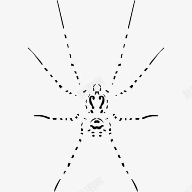 斯克托德斯蜘蛛。图标图标