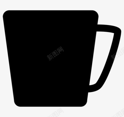 马克杯茶拿铁图标图标
