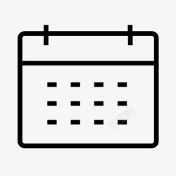 月工作总结模板日历时间日程表图标高清图片
