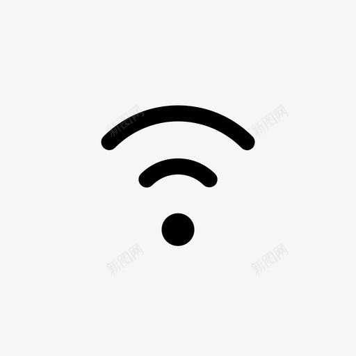 中等wifi连接互联网图标svg_新图网 https://ixintu.com ui包 中等wifi 互联网 信号 半wifi 连接