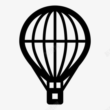 热气球旅行旅行者图标图标