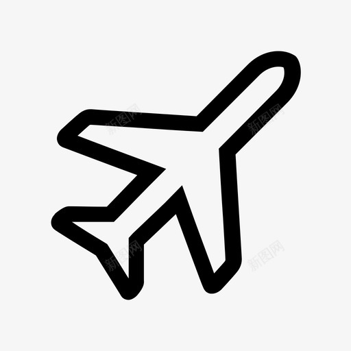 飞机旅行旅行者图标svg_新图网 https://ixintu.com 喷气式飞机 旅程 旅行 旅行者 用户界面图标 运输 运输方式 飞机 飞行