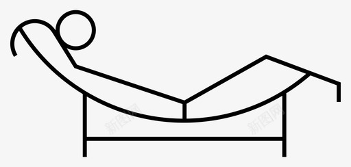 躺椅沙发座椅图标图标
