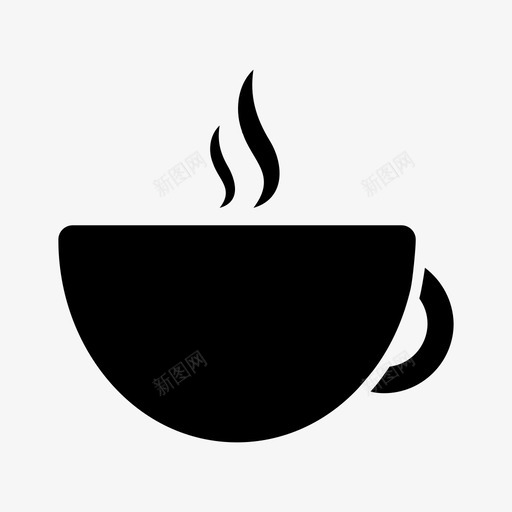 咖啡早晨新鲜图标svg_新图网 https://ixintu.com 咖啡 咖啡因 咖啡豆 新鲜 早晨 杯子 蒸汽 香气