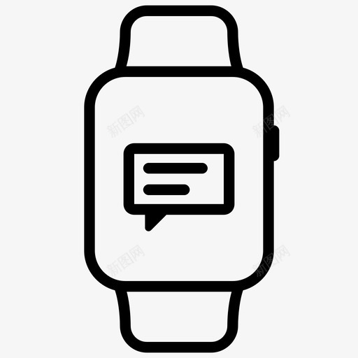 聊天手腕手表图标svg_新图网 https://ixintu.com 对话 手腕 手表 文本 智能 用户 类型 聊天 设备 通话 阅读