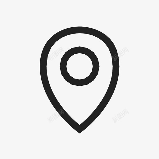 pin地点导航图标svg_新图网 https://ixintu.com gps pin 位置 地图标记 地点 导航 方向 目的地 编号1 路线