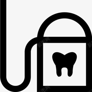 牙线登录页健康和医疗图标图标