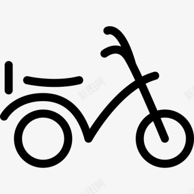 自行车vespa城市交通图标图标