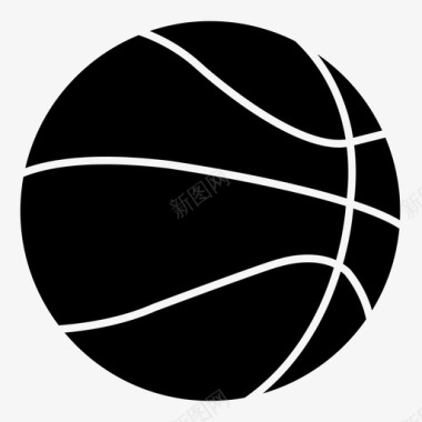 篮球运动田径图标图标