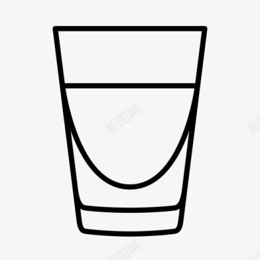 小粒玻璃玻璃器皿白酒图标图标