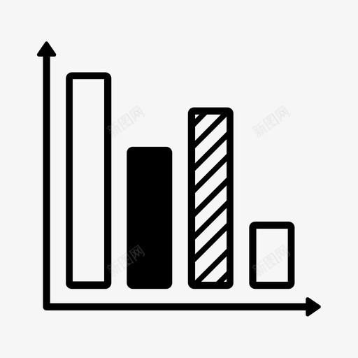 条形图可视化趋势分析图标svg_新图网 https://ixintu.com 信息图 关系 可视化 图形 图表 度量 数据 数据可视化和结构 条形图 比较 趋势分析