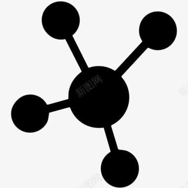 分子商业化学图标图标