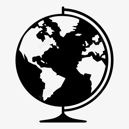 地球仪水圈地圈图标svg_新图网 https://ixintu.com 世界 半球 地图 地圈 地球仪 天空 模型 模拟 水圈 陆地