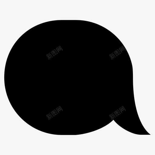 语音泡泡手机短信图标svg_新图网 https://ixintu.com 手机 短信 聊天 表情符号3泡泡 语音泡泡 说话