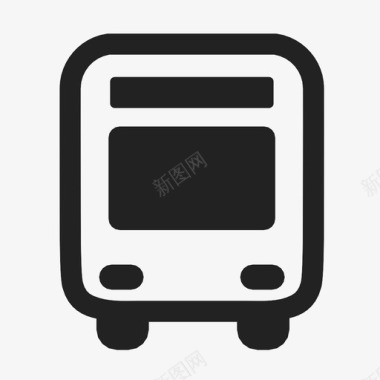 公共汽车交通方式客车图标图标