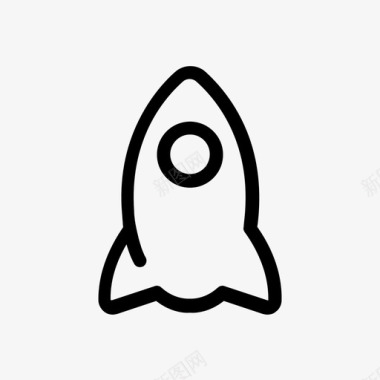 火箭创业宇宙飞船图标图标