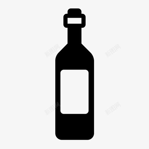 瓶子葡萄酒可回收物图标svg_新图网 https://ixintu.com 可回收物 塑料瓶 标签 玻璃瓶 瓶子 葡萄酒 软木塞 酒精 饮料