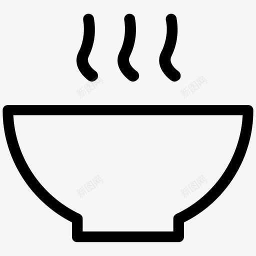 碗碗汤食物图标svg_新图网 https://ixintu.com 汤碗 热汤 热食 热饮 碗 碗汤 食物