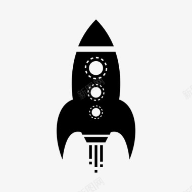 火箭恒星太空图标图标