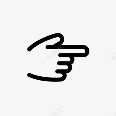 指向右侧触摸屏触摸手势图标图标