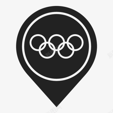奥运会会旗奥运会旗徽章图标图标