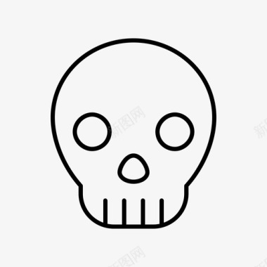 头骨死人死亡图标图标