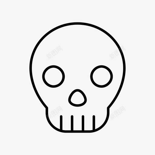 头骨死人死亡图标svg_新图网 https://ixintu.com 人类头骨 头骨 撕裂 有毒 死亡 死人 毒药 海盗 骷髅