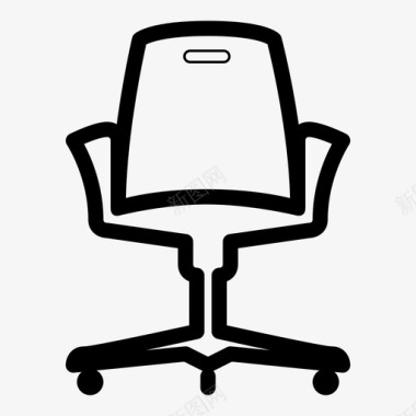 办公椅座位坐图标图标