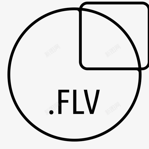 fla文件视频类型图标svg_新图网 https://ixintu.com flash fla文件 flv macromedia 扩展名 播放器 文件格式圆圈 格式 电影 类型 视频