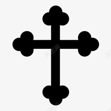 十字架救世主宗教节日图标图标