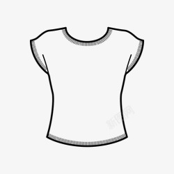 女式衬衫t恤女式t恤空白t恤图标高清图片