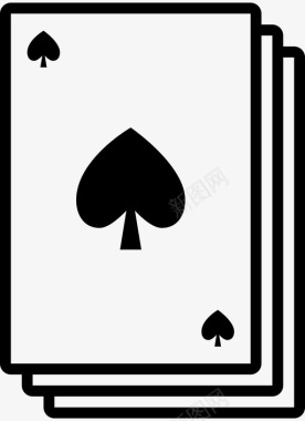 扑克牌魔术纸牌图标图标