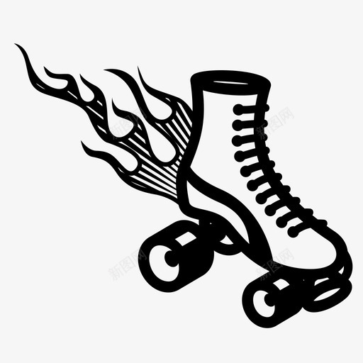溜冰鞋运动溜冰图标svg_新图网 https://ixintu.com 溜冰 溜冰鞋 运动