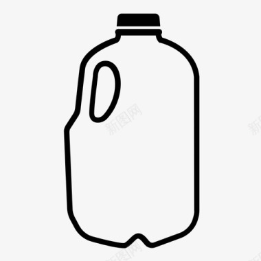 采购产品牛奶饮料瓶子图标图标