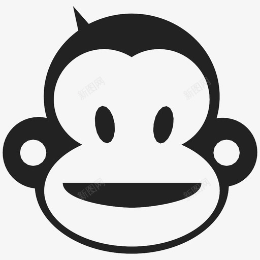 猴子尾巴傻笑图标svg_新图网 https://ixintu.com 傻笑 哺乳动物 尾巴 微笑 水果 淘气 灵长类 猴子 猿猴 脸 跳跃
