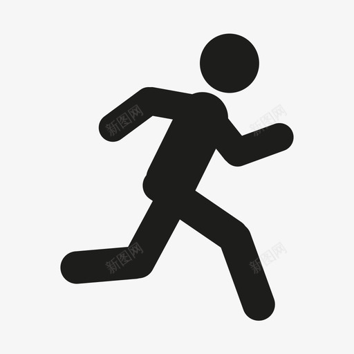 跑步运动鞋子图标svg_新图网 https://ixintu.com 健康运动人士 健身 有氧运动 耐力 赛跑 跑步 运动 锻炼 鞋子