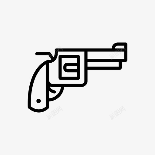枪致命武器手枪图标svg_新图网 https://ixintu.com 万能手枪 射击 射手 手枪 枪 致命武器