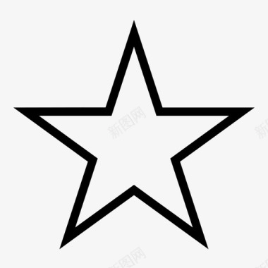 星星标记轮廓图标图标