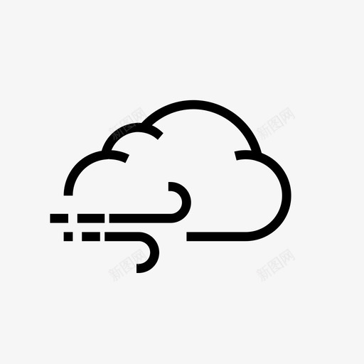 云风天气预报图标svg_新图网 https://ixintu.com 云 天气状况 天气要素 天气预报 季节 温度 风 风暴