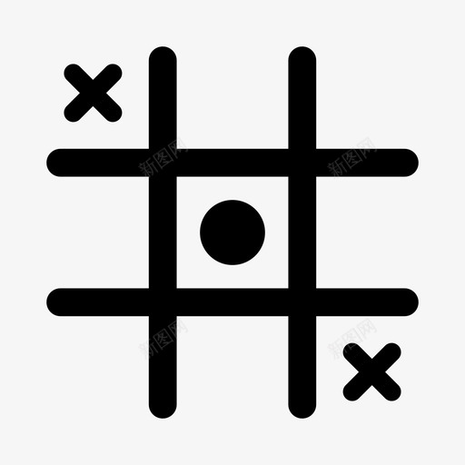 tictactoe交叉朋友图标svg_新图网 https://ixintu.com tictactoe 乐趣 交叉 朋友 游戏