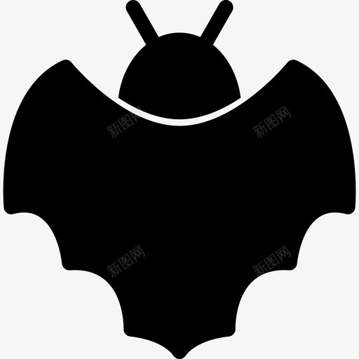 蝙蝠哺乳动物夜间活动图标svg_新图网 https://ixintu.com 哺乳动物 夜间活动 蝙蝠