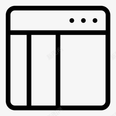 列应用程序浏览器图标图标