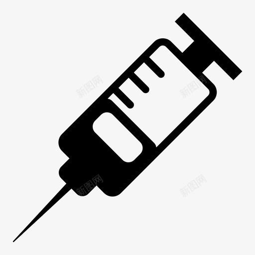 注射器接种疫苗注射图标svg_新图网 https://ixintu.com 休闲药物 医疗 医院 接种疫苗 注射 注射器 皮下注射 科学 针头 麻醉剂