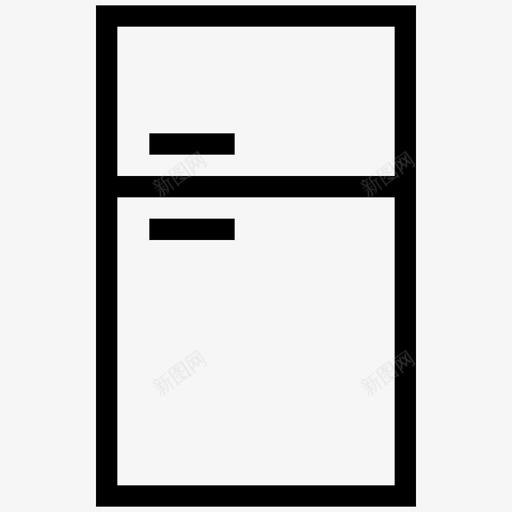 冰箱电器厨房图标svg_新图网 https://ixintu.com 冰箱 冷藏机 厨房 电器